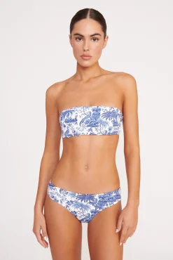 Bikinis<STAUD CORSAGE BIKINI BOTTOM  BLUE TOILE BLUETOILE