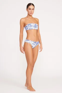 Bikinis<STAUD CORSAGE BIKINI BOTTOM  BLUE TOILE BLUETOILE