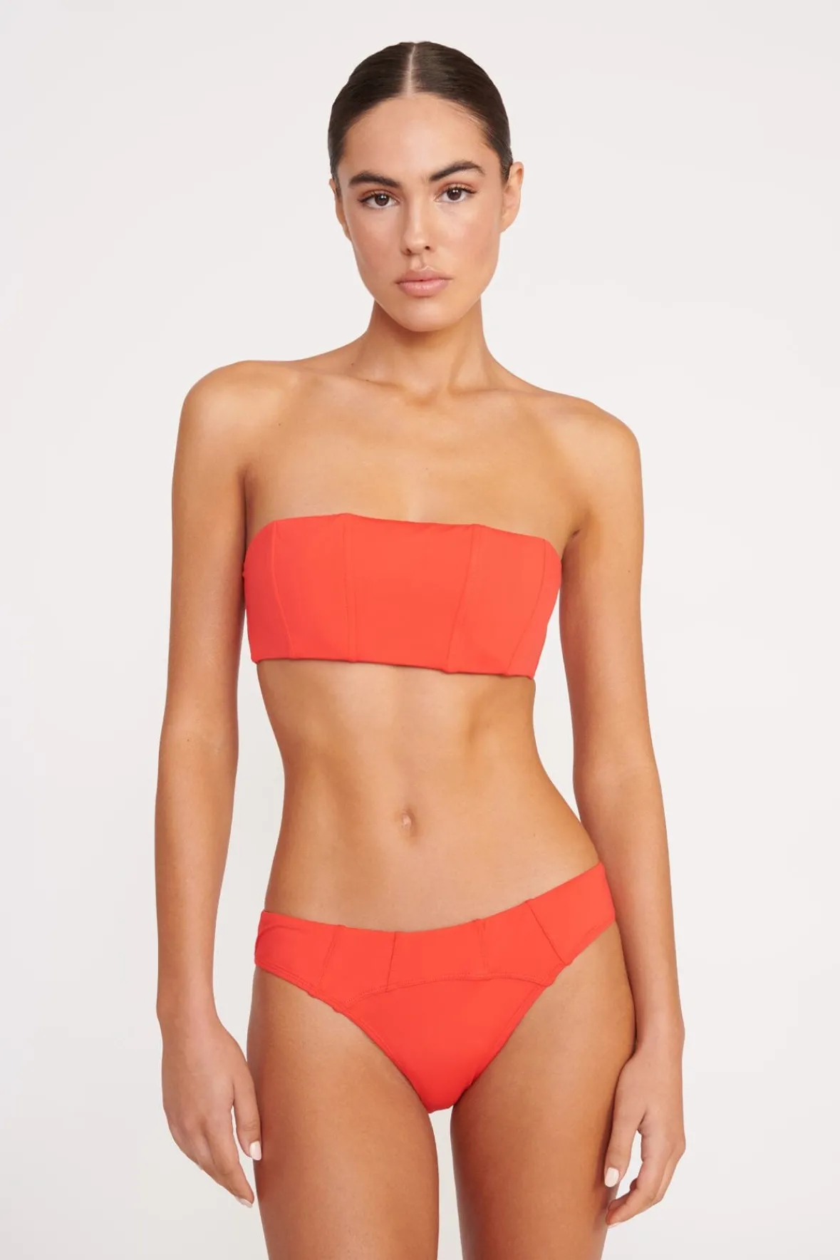 Bikinis<STAUD CORSAGE BIKINI BOTTOM RED ROSE REDROSE