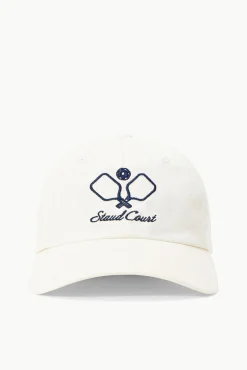 Hats|STAUD Court<STAUD COURT HAT   WHITE