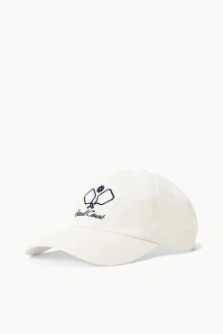 Hats|STAUD Court<STAUD COURT HAT   WHITE