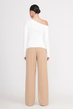 Knits|Tops<STAUD CRAFTSMAN SWEATER   IVORY
