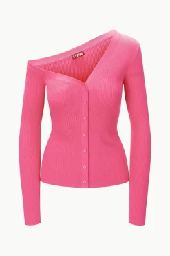 Knits|Tops<STAUD CRAFTSMAN SWEATER   PUNCH