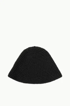 Hats<STAUD CROCHET HAT BLACK