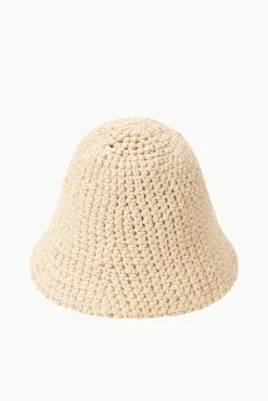 Hats<STAUD CROCHET HAT   NATURAL