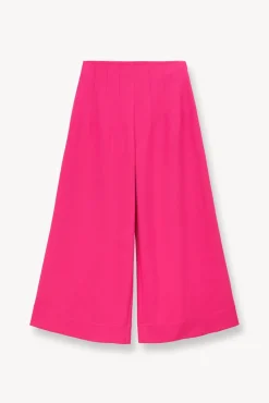 Pants & Shorts<STAUD CROPPED CALEB PANT   MAGENTA