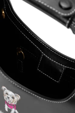 Custom Handbags|Pet Handbags<STAUD CUSTOM MINI MOON BAG   BLACK