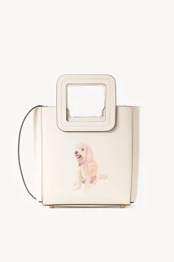 Custom Handbags|Pet Handbags<STAUD CUSTOM MINI SHIRLEY LEATHER BAG  CREAM CREAMCONTRAST
