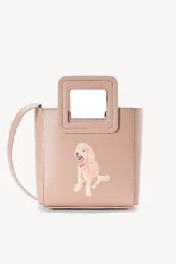 Custom Handbags|Pet Handbags<STAUD CUSTOM MINI SHIRLEY LEATHER BAG   BLUSH