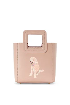 Custom Handbags|Pet Handbags<STAUD CUSTOM MINI SHIRLEY LEATHER BAG   BLUSH