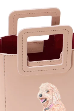 Custom Handbags|Pet Handbags<STAUD CUSTOM MINI SHIRLEY LEATHER BAG   BLUSH