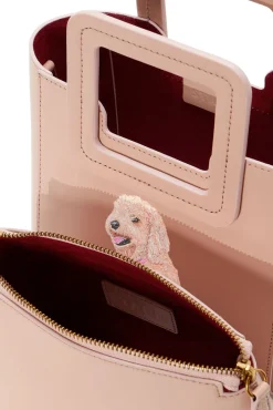 Custom Handbags|Pet Handbags<STAUD CUSTOM MINI SHIRLEY LEATHER BAG   BLUSH