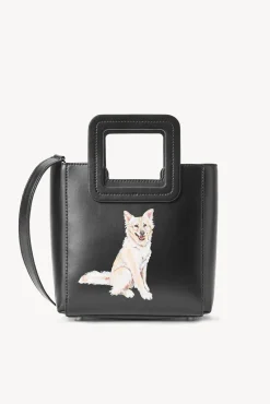 Custom Handbags|Pet Handbags<STAUD CUSTOM MINI SHIRLEY LEATHER BAG  BLACK BLACKBLACK