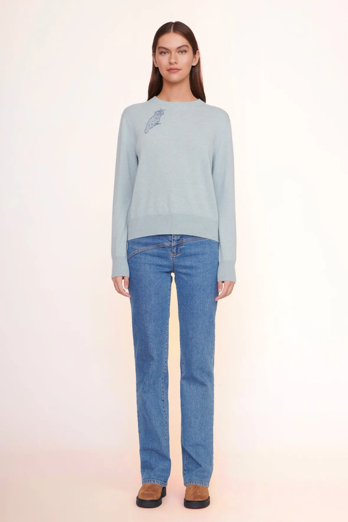 Pet Sweats & Knits<STAUD CUSTOM x C.BONZ CASHMERE SWEATER LIGHT BLUE LIGHTBLUE