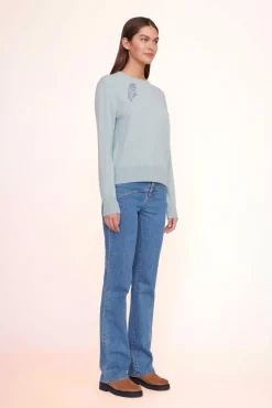 Pet Sweats & Knits<STAUD CUSTOM x C.BONZ CASHMERE SWEATER LIGHT BLUE LIGHTBLUE
