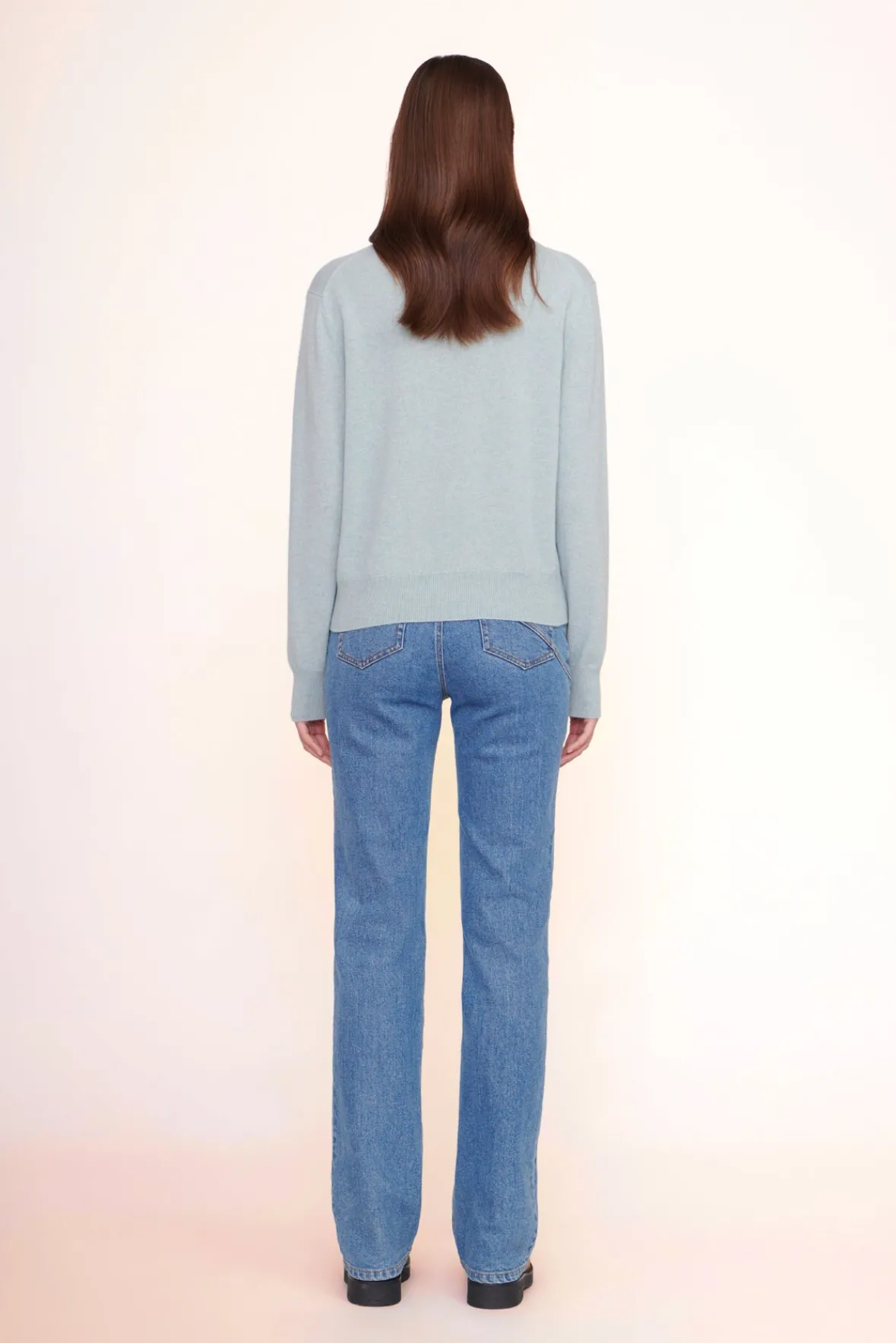 Pet Sweats & Knits<STAUD CUSTOM x C.BONZ CASHMERE SWEATER LIGHT BLUE LIGHTBLUE