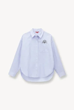 Pet Ready To Wear<STAUD CUSTOM x C.BONZ CLASSIC OVERSIZED SHIRT  OXFORD BLUE OXFORDBLUE