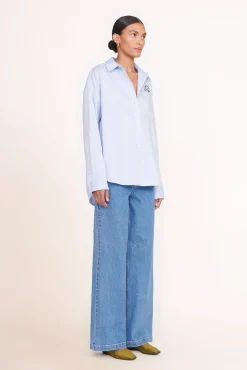 Pet Ready To Wear<STAUD CUSTOM x C.BONZ CLASSIC OVERSIZED SHIRT  OXFORD BLUE OXFORDBLUE