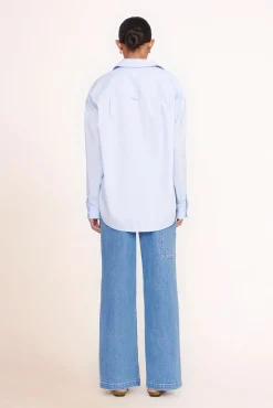 Pet Ready To Wear<STAUD CUSTOM x C.BONZ CLASSIC OVERSIZED SHIRT  OXFORD BLUE OXFORDBLUE