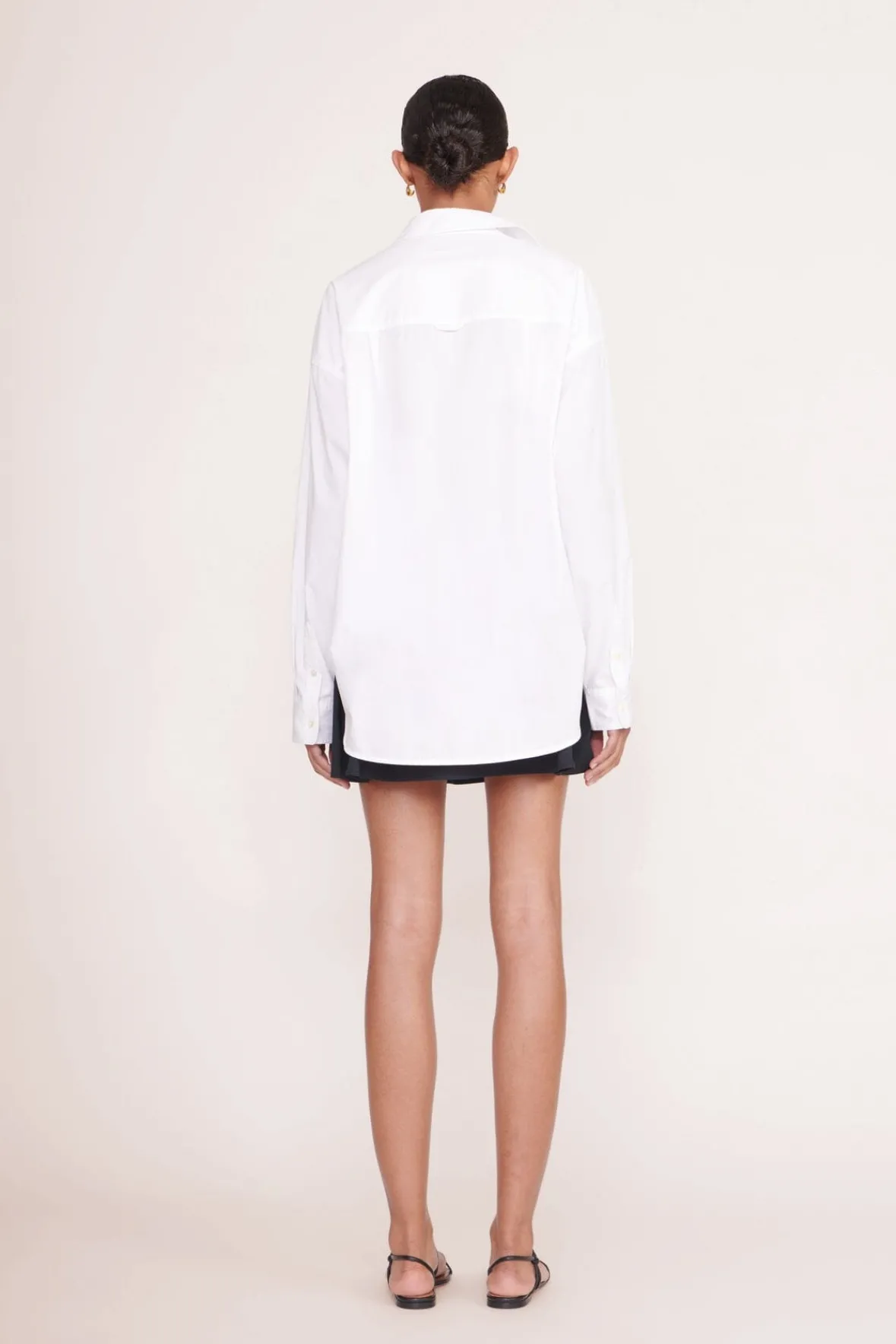 Pet Ready To Wear<STAUD CUSTOM x C.BONZ CLASSIC OVERSIZED SHIRT WHITE