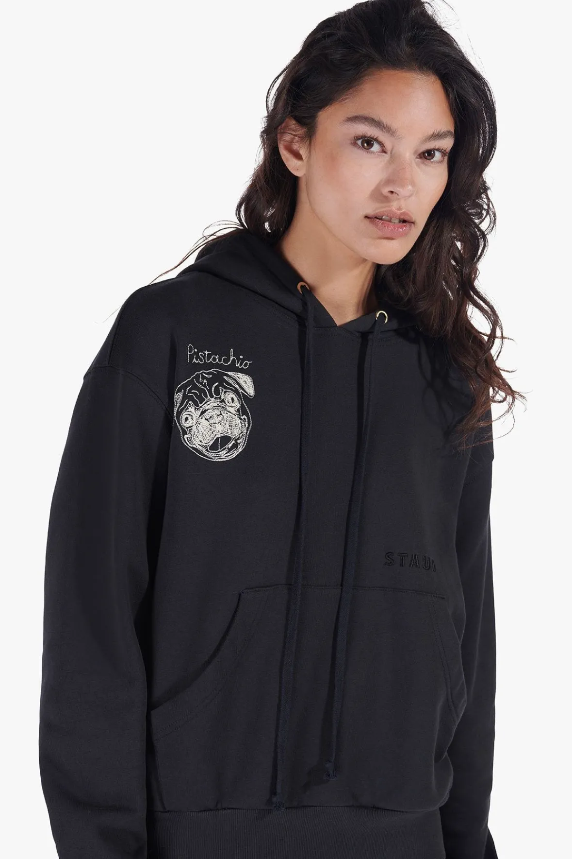 Pet Sweats & Knits<STAUD CUSTOM x C.BONZ HOODED SWEATSHIRT BLACK