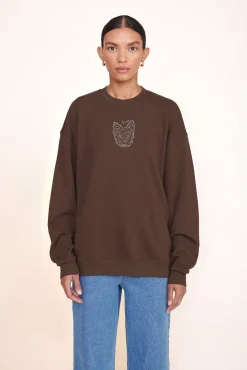 Pet Sweats & Knits<STAUD CUSTOM x C.BONZ OVERSIZED SWEATSHIRT   BROWN