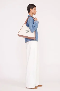 Pet Handbags<STAUD CUSTOM x C.BONZ SOFT REY BAG  CREAM TAN CREAMTAN