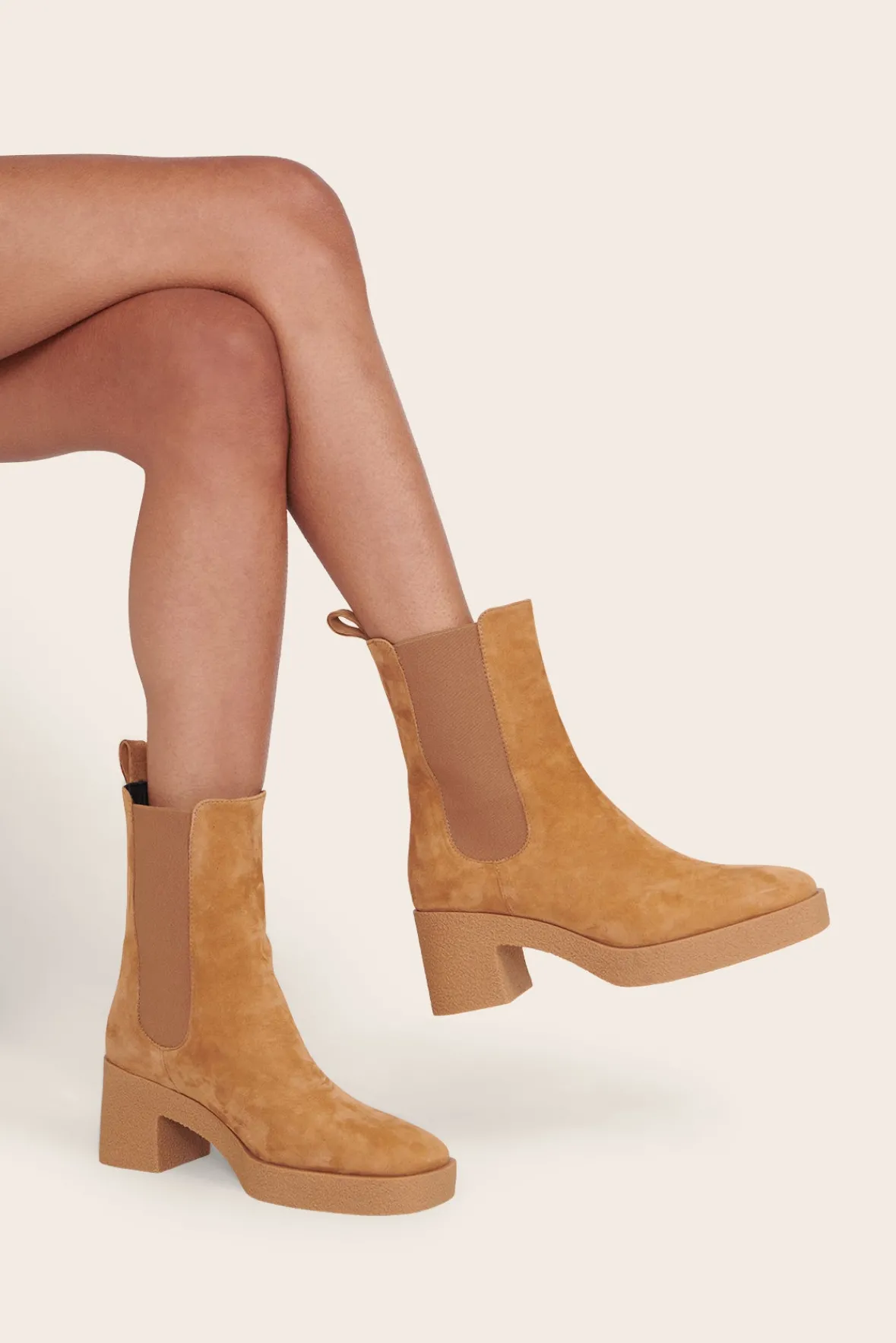 The Boot Shop<STAUD CYBIL BOOT CASHEW SUEDE CASHEWSUEDE