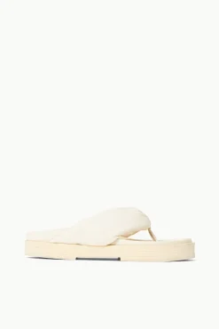 Platforms & Wedges<STAUD DAHLIA PLATFORM   CREAM