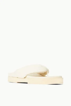 Platforms & Wedges<STAUD DAHLIA PLATFORM   CREAM