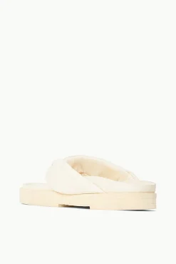 Platforms & Wedges<STAUD DAHLIA PLATFORM   CREAM