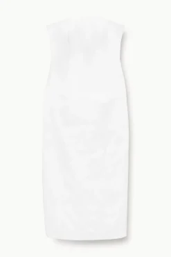 Dresses<STAUD DANIELA DRESS   WHITE