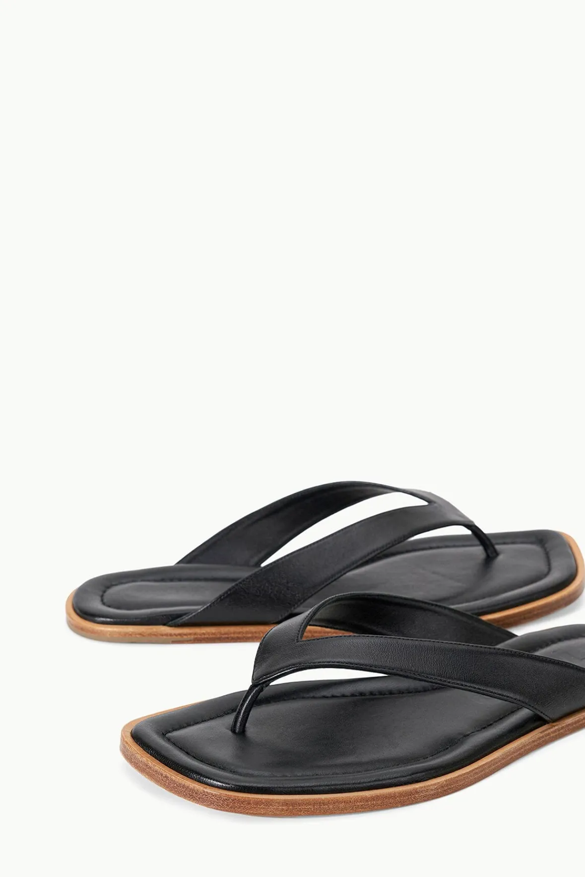 The Dante Thong|Spring Slides<STAUD DANTE THONG SLIDE BLACK