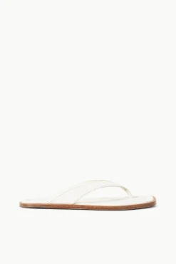 The Dante Thong|Sandals<STAUD DANTE THONG SLIDE PAPER