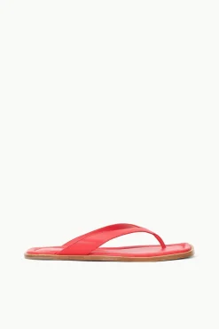 The Dante Thong|Sandals<STAUD DANTE THONG SLIDE RED ROSE REDROSE