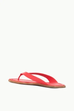 The Dante Thong|Sandals<STAUD DANTE THONG SLIDE  RED ROSE REDROSE