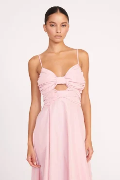 Dresses<STAUD DAYANARA DRESS  CHERRY BLOSSOM CHERRYBLOSSOM