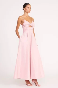 Dresses<STAUD DAYANARA DRESS CHERRY BLOSSOM CHERRYBLOSSOM