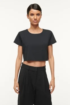 Spring Suiting|Essentials<STAUD DEAN T-SHIRT BLACK