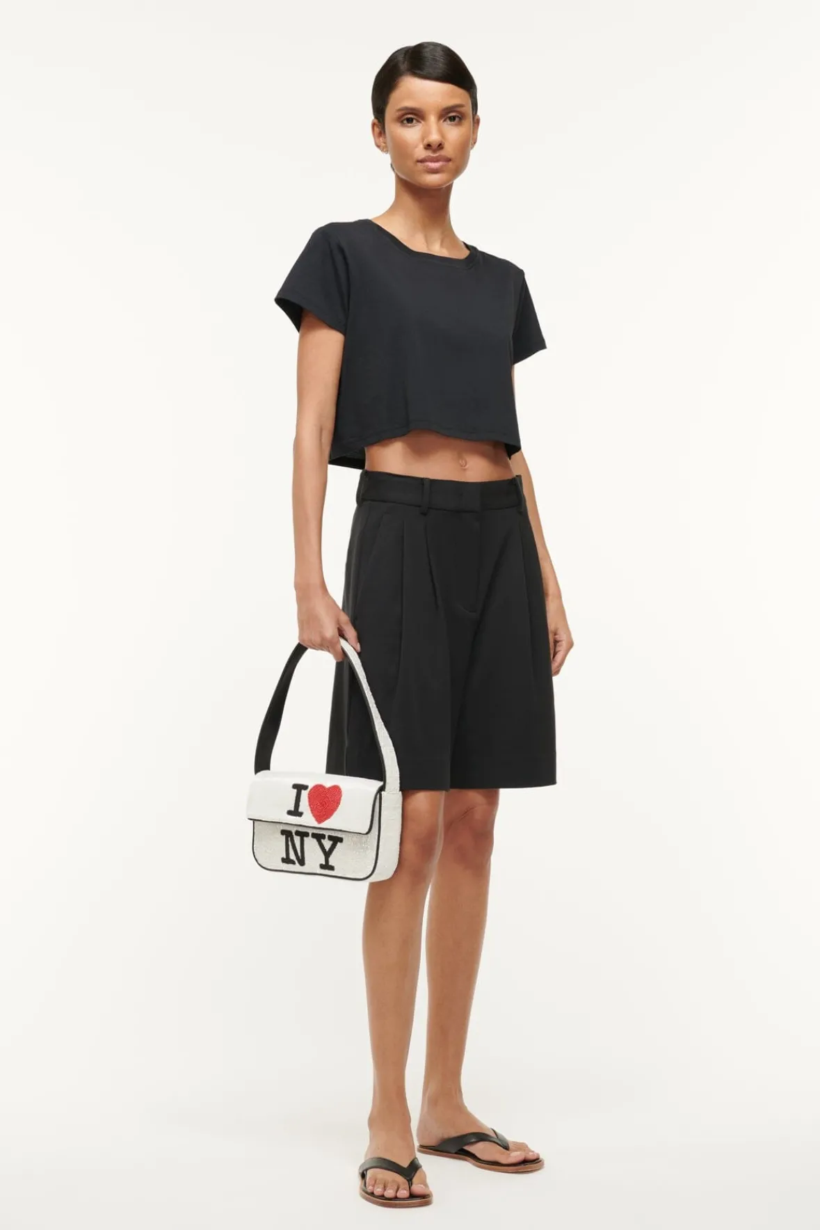 Spring Suiting|Essentials<STAUD DEAN T-SHIRT BLACK