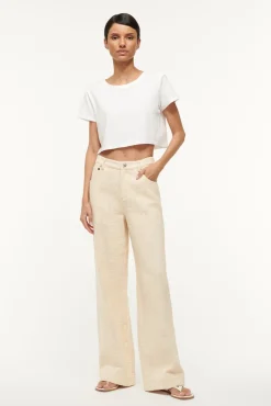 Spring Suiting|Essentials<STAUD DEAN T-SHIRT WHITE