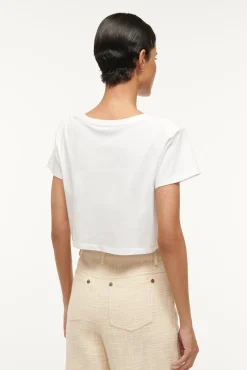 Spring Suiting|Essentials<STAUD DEAN T-SHIRT WHITE