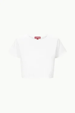 Spring Suiting|Essentials<STAUD DEAN T-SHIRT WHITE