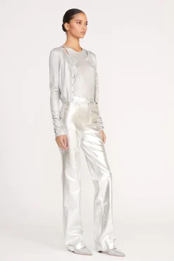 Knits<STAUD DEANNA CARDIGAN   SILVER