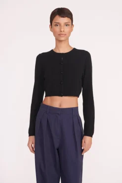 Knits<STAUD DEANNA SWEATER   BLACK