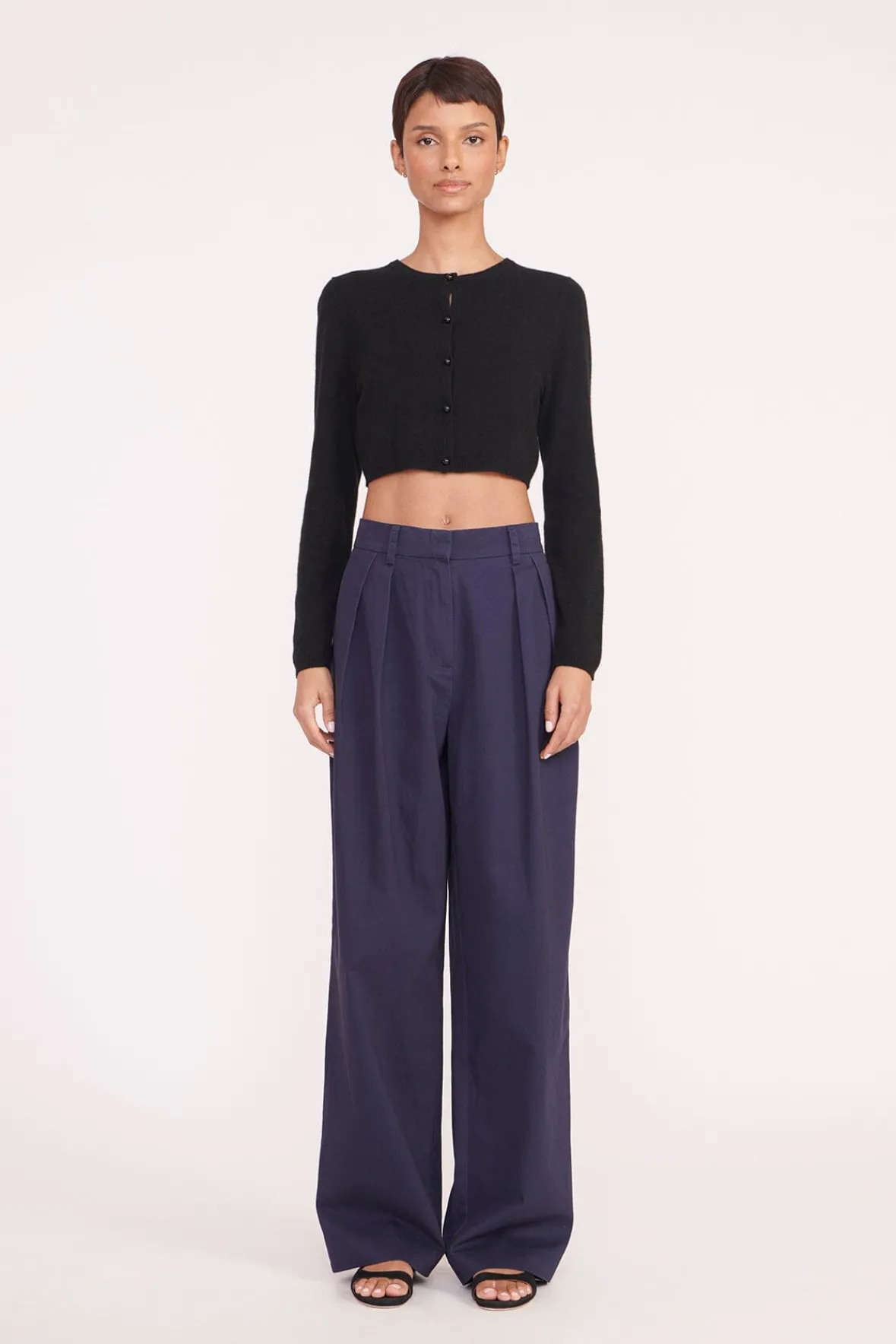 Knits<STAUD DEANNA SWEATER BLACK