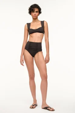 Bikinis<STAUD DECLAN HIGH RISE BIKINI BOTTOM   BLACK