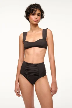 Bikinis<STAUD DECLAN HIGH RISE BIKINI BOTTOM   BLACK