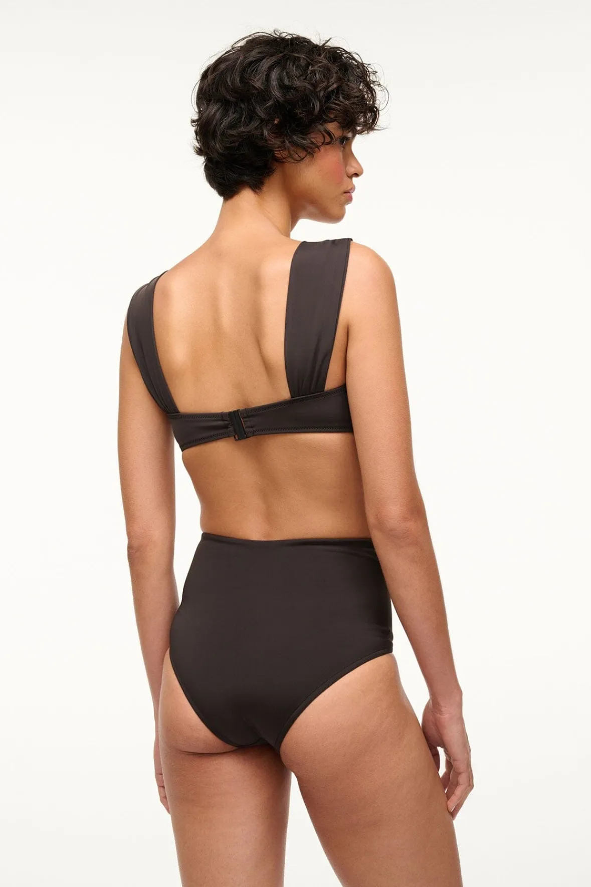Bikinis<STAUD DECLAN HIGH RISE BIKINI BOTTOM BLACK