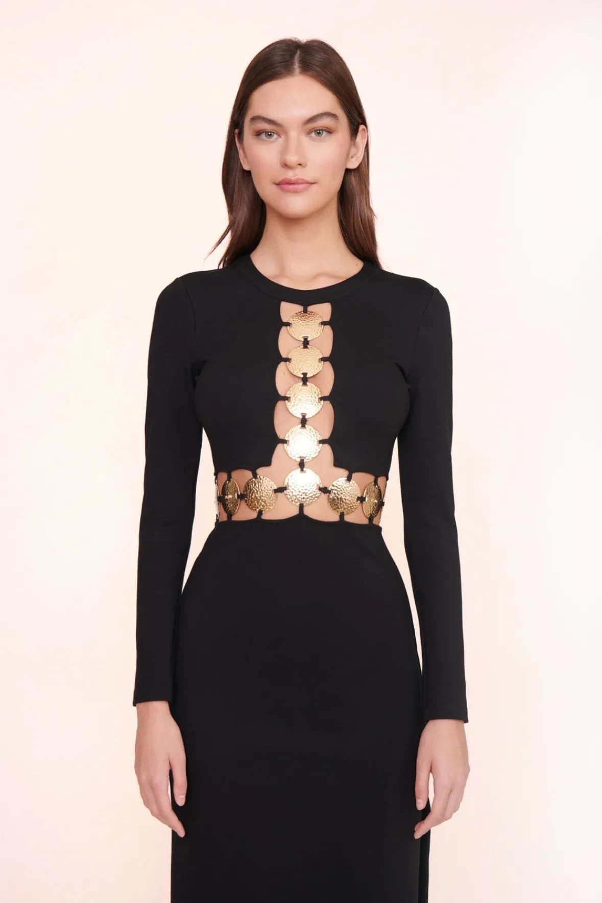 Dresses<STAUD DELPHINE DRESS BLACK